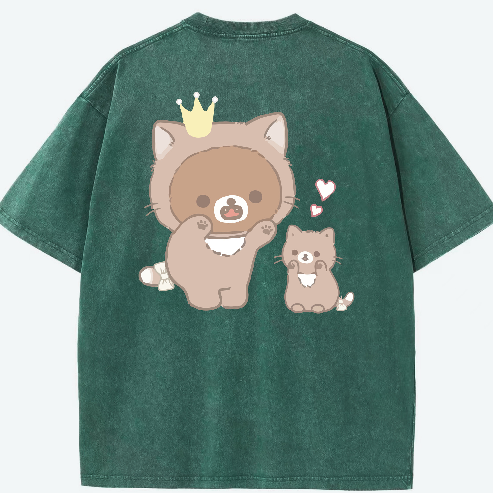 （画像用） リラックマ リラックマ キイロイトリ Rilakkuma Korilakkuma Kiiroitori 綿100% ヴィンテージ風 半袖Tシャツ（背面プリント）